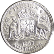 Australia 1963M Florin Choice BU